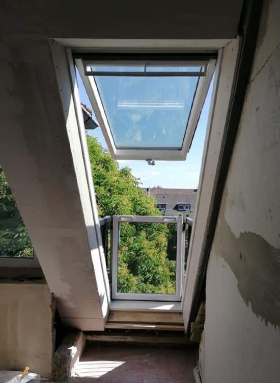 Dachfenster nach Fertigstellung
